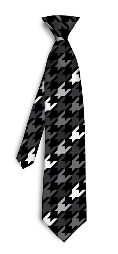 Black Silver Razzle Silk Tie LoudMouth Golf