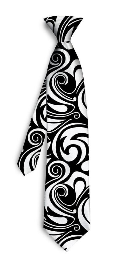 Black & White Splash Silk Tie LoudMouth Golf