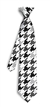 Silver & Black Razzle Dazzle White Silk Tie LoudMouth Golf