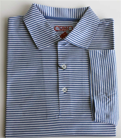Como Sport men's polo shirt. Men's 100 percent double mercerized cotton shirt for golf and active lifestyles.