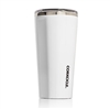 white gloss custom logo tumbler corkcicle