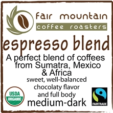 Espresso Blend - Fair Trade Organic