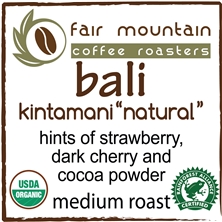 Bali Kintamani "Natural" - Organic Rainforest Alliance