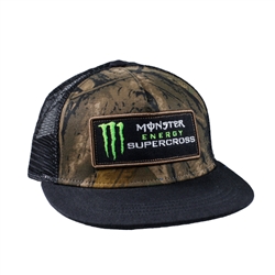 Camo Monster Energy Supercross Cap With Mesh Back