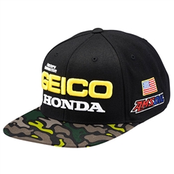 GEICO Honda Podium Black/Camo Hat