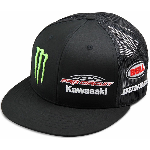 Monster energy pro store circuit kawasaki hat