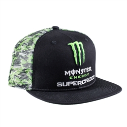 Monster Energy Supercross Mesh Back Camo Cap