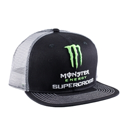 Monster Energy Supercross White Mesh Back Cap