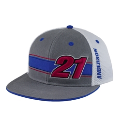 Jason Anderson Grey Youth Number 21 Cap