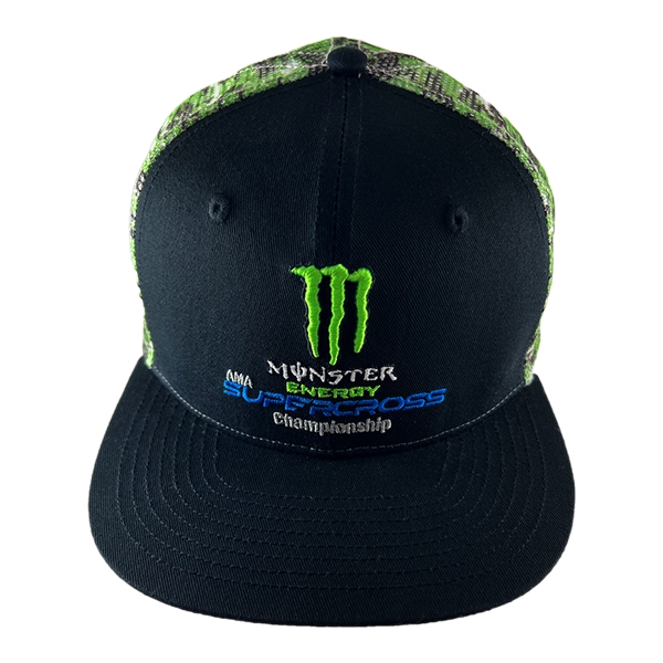 Monster Energy Supercross Green Camo Mesh Cap