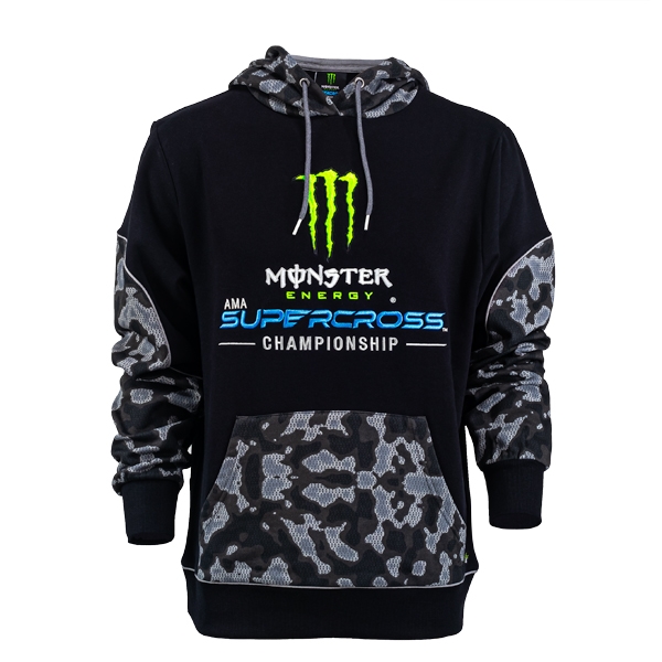 Monster Energy Supercross 24 Camo Black Sweat Shirt