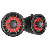 Fusion XS Series - 6.5&quot; Marine Wake Tower Speakers w/RGB - Grey