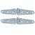 Perko 8" Chrome Plated Bronze Strap Hinges