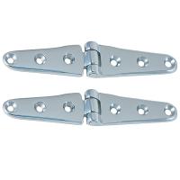 Perko 8" Chrome Plated Bronze Strap Hinges