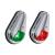 Perko 12V Vertical Mount Side Lights Chrome Plated Brass MADE IN THE USA