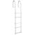 Dock Edge Fixed 5 Step Ladder Bight White Galvalume