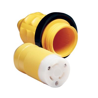 Marinco 305CRCN.VPK 30A Female Connector w/Cover &amp; Rings