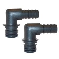 Jabsco Port Kit 90-Degree Elbow 1/2&quot; Hose Fitting - Pair