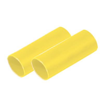 Ancor Battery Cable Adhesive Lined Heavy Wall Battery Cable Tubing (BCT) - 1&quot; x 6&quot; - Yellow - 2 Pieces