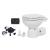 Jabsco Quiet Flush E2 Raw Water Toilet Compact Bowl - 24V - Soft Close Lid
