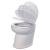 Jabsco Deluxe Flush 17&quot; Angled Back 12V Freshwater Electric Marine Toilet w/Solenoid Valve  Soft Close Lid