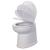 Jabsco Deluxe Flush 14&quot; Straight Back 12V Freshwater Electric Marine Toilet w/Solenoid Valve  Soft Close Lid
