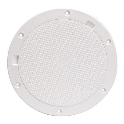 Beckson 8&quot; Non-Skid Pry-Out Deck Plate - White