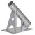 Lee's MX Pro Series Fixed Angle Center Rigger Holder - 45 Degree - 1.5&quot; ID - Bright Silver