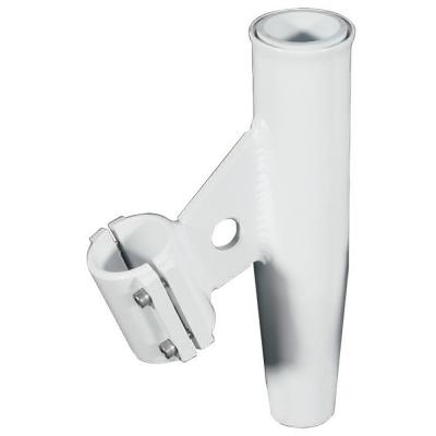 Lee's Clamp-On Rod Holder - White Aluminum - Vertical Mount Fits 1.315&quot; O.D. Pipe
