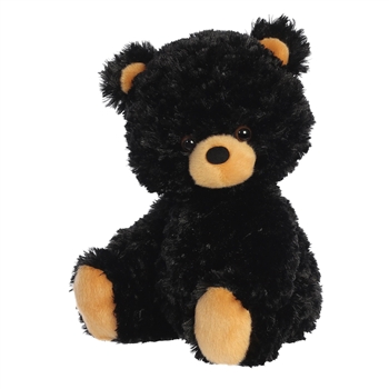 Sitting 13 Inch Plush Black Bear Cub by Aurora