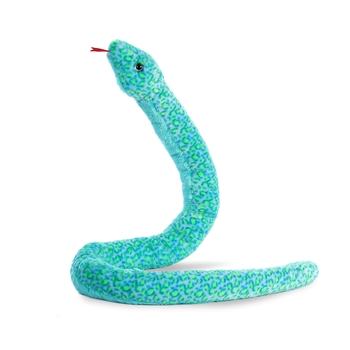 Multi-Print Aqua Snake Stuffed Animal by Aurora