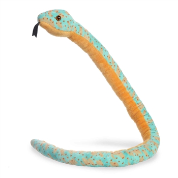 Mint Speckled Snake 50 Inch Stuffed Animal by Aurora