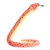 51 Inch Colorful Pink and Yellow Snake Stuffed Animal by Aurora