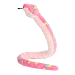 51 Inch Colorful Bubblegum Snake Stuffed Animal by Aurora