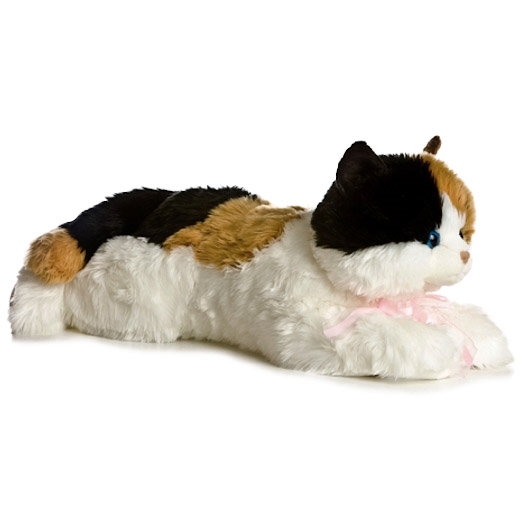 Jumbo Stuffed Calico Cat, Super Flopsie by Aurora