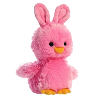 Stuffed Pink Chick with Bunny Ears by Aurora