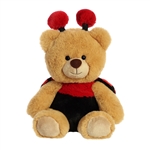 Teddy Bear with Ladybug Wings and Antennae by Aurora