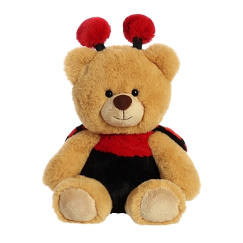 Teddy Bear with Ladybug Wings and Antennae by Aurora