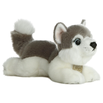 Realistic Stuffed Husky 8 Inch Miyoni Plush by Aurora