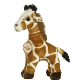 Realistic Stuffed Giraffe 9 Inch Plush Animal By Aurora