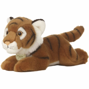 Realistic Stuffed Tiger 11 Inch Plush Wild Cat by Aurora