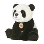 Realistic Stuffed Panda 7 Inch Sitting Miyoni Plush by Aurora