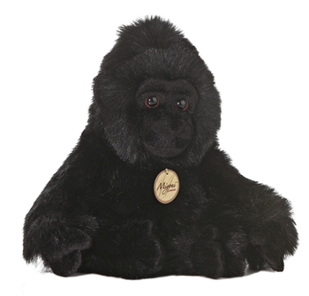 Realistic Stuffed Gorilla 11 Inch Plush Primate by Aurora