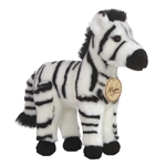 Realistic Stuffed Zebra 11 Inch Plush Animal By Aurora