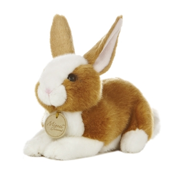 Realistic Stuffed Brown Bunny 8 Inch Plush Animal by Aurora