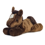 Chestnut the Stuffed Brown Horse Mini Flopsie by Aurora