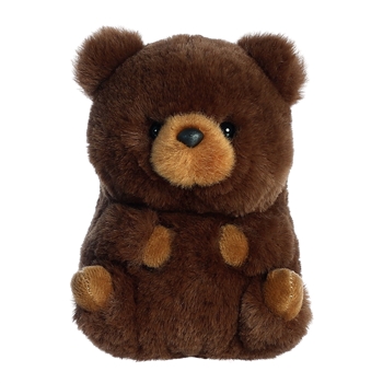 Brambles the Stuffed Brown Bear 5 Inch Rolly Pet by Aurora