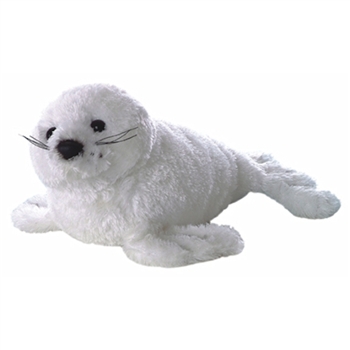 Stuffed White Harp Seal Mini Flopsie by Aurora