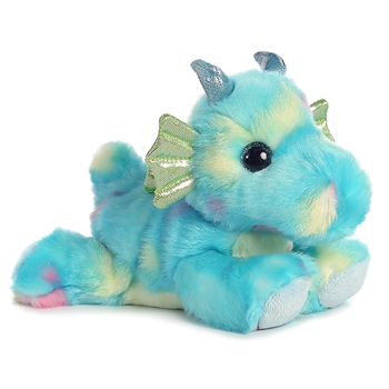 Sprinkles the Small Stuffed Blue Dragon Bright Fancies by Aurora