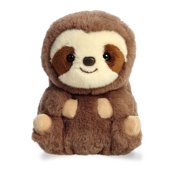 Seth the Stuffed Sloth 5 Inch Rolly Pet Plush by Aurora